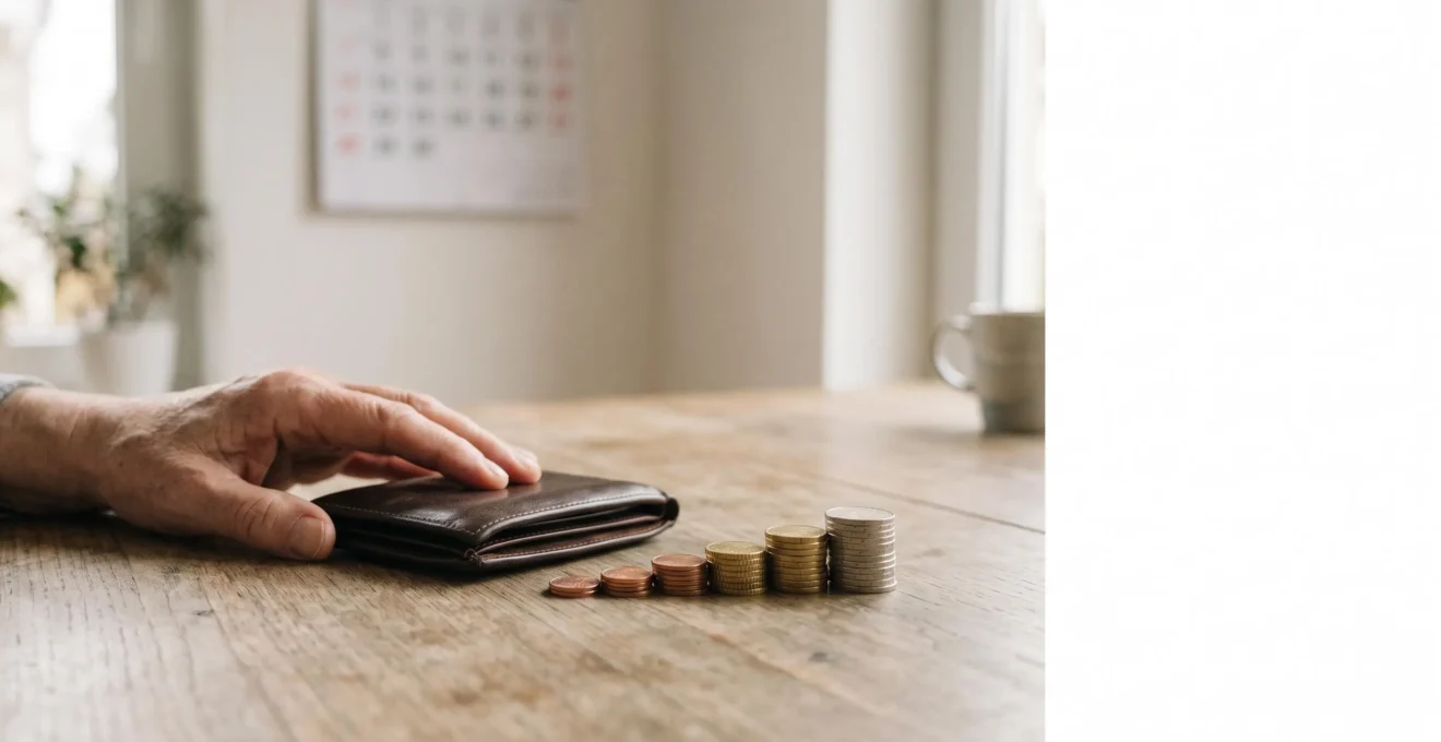 Illustration éditoriale représentant la maîtrise sereine de son compte bancaire pour éviter le découvert